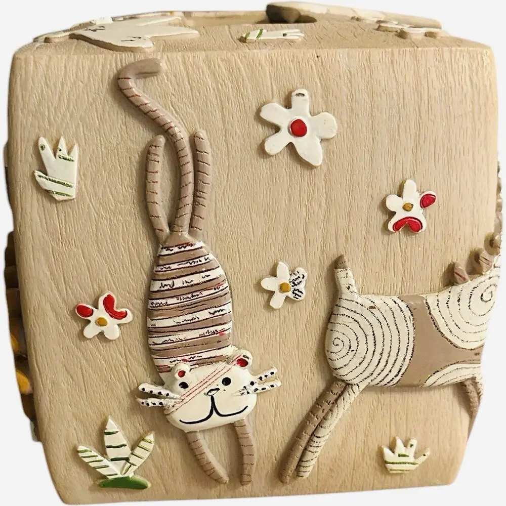 Set Resin Fun Animal CrackersTissue Cover Dispenser Curtain Hooks Creative Bath